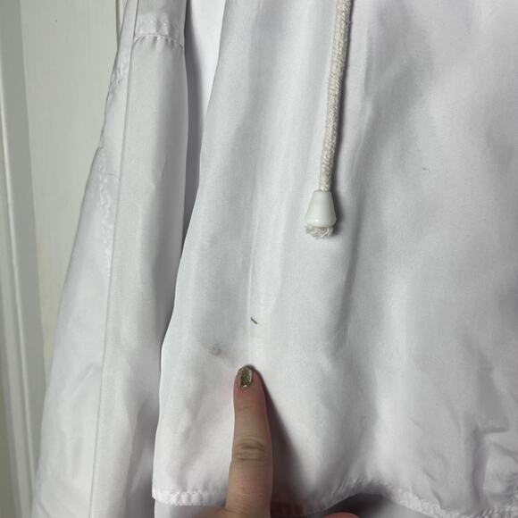 Vintage 90s Bermuda Sports White Windbreaker Jacket Size Unisex Small Nautical - Picture 4 of 12